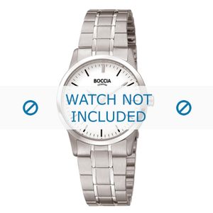 Boccia horlogeband 3258-02 Titanium Zilver 16mm