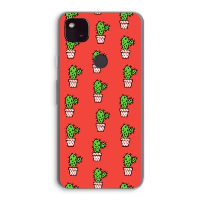Mini cactus: Google Pixel 4a 5G Transparant Hoesje
