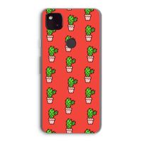 Mini cactus: Google Pixel 4a 5G Transparant Hoesje