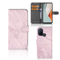 OnePlus Nord N100 Bookcase Marble Pink - Origineel Cadeau Vriendin - thumbnail