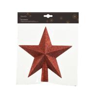 Decoris Piek 4.2x19x19 cm Rood Glitter