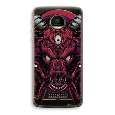 Hell Hound and Serpents: Motorola Moto Z Force Transparant Hoesje