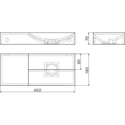 Fonteinset Clou Vale Incl. Toebehoren 7x45 cm Mat Wit Clou