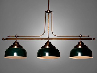 Stamtafellamp Kreta antiek brons