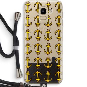 Musketon Anchor: Samsung Galaxy J6 (2018) Transparant Hoesje met koord