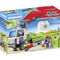 Playmobil City Action Vrachtwagen met oud glas en container 71431 - thumbnail