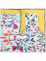 Valentino Garavani foulard en soie à fleurs - Blanc
