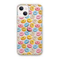 Pink donuts: iPhone 13 mini Transparant Hoesje