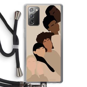 Sweet creatures: Samsung Galaxy Note 20 / Note 20 5G Transparant Hoesje met koord