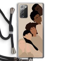 Sweet creatures: Samsung Galaxy Note 20 / Note 20 5G Transparant Hoesje met koord