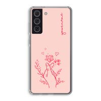 Giving Flowers: Samsung Galaxy S21 FE Transparant Hoesje