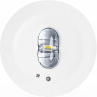 LED Noodverlichting - Pragmi Ponto - Inbouw - 1 Watt - 130 Lumen - Helder/Koud Wit 6500K - Zelfdiagnose 1 uur - IP20 - Wit - Kunststof