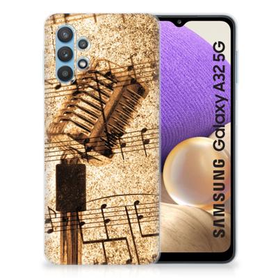 Samsung Galaxy A32 5G | Siliconen hoesje | met foto Bladmuziek