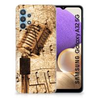Samsung Galaxy A32 5G | Siliconen hoesje | met foto Bladmuziek