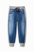 Hybride jeans/joggingbroek - BLUE - 7/8 - thumbnail