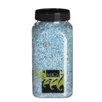 Gravel lichtblauw fles 1 kilogram - Mica decorations