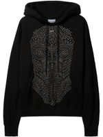 Off-White hoodie Body Stitch en coton - Noir