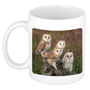 Foto mok kerkuil mok / beker 300 ml - Cadeau uilen liefhebber