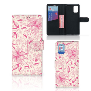 Samsung Galaxy A02s | M02s Hoesje Pink Flowers