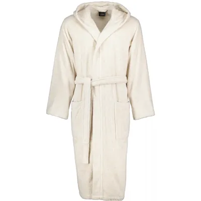 Cawö Cawo Heren Badjas met Capuchon 847 natur XXL