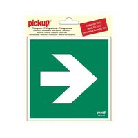 Sticker Richtingspijl 90 - 150x150 mm. Sticker Richtingspijl 90 - 150x150 mm.