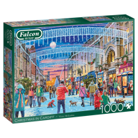Christmas in Cardiff Puzzel 1000 Stukjes