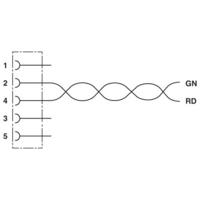 Phoenix Contact 1518096 Sensor/actuator aansluitkabel Aantal polen: 2 15.00 m 1 stuk(s) - thumbnail