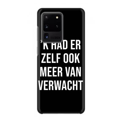 Meer verwacht - Zwart: Volledig geprint Samsung Galaxy S20 Ultra Hoesje