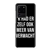 Meer verwacht - Zwart: Volledig geprint Samsung Galaxy S20 Ultra Hoesje