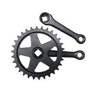 Crankstel 32t 127mm zwart