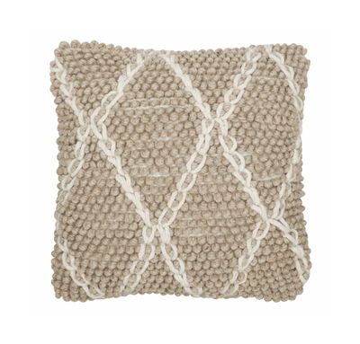 MUST Living Kussen 'Princess' 45 x 45cm, kleur Wit / Beige