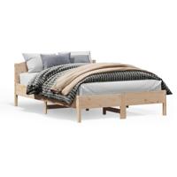 Bedframe zonder matras massief grenenhout 140x200 cm - thumbnail