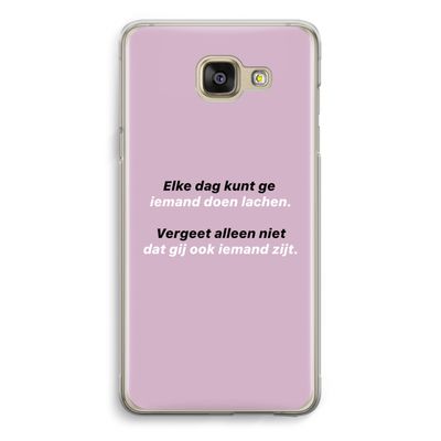 gij zijt ook iemand: Samsung Galaxy A5 (2016) Transparant Hoesje