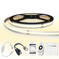 21 meter warm wit led strip cob met 384 leds per meter - complete set