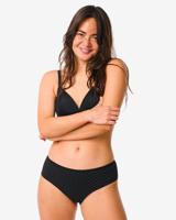 HEMA Dameshipster katoen - 2 stuks zwart/wit (zwart/wit)