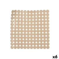 Antislipmat voor in de douche Berilo Beige PVC 54 x 54 x 1 cm 6 x 55 x 6 cm (6 Stuks)