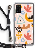 Abstract: Samsung Galaxy A41 Transparant Hoesje met koord