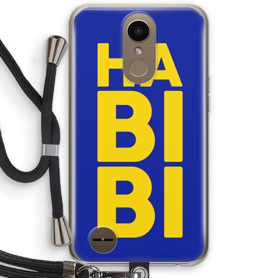 Habibi Blue: LG K10 (2017) Transparant Hoesje met koord