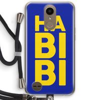 Habibi Blue: LG K10 (2017) Transparant Hoesje met koord