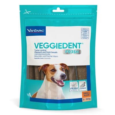 Veggiedent Kauwstrips Hond 5-10kg 15 stuks