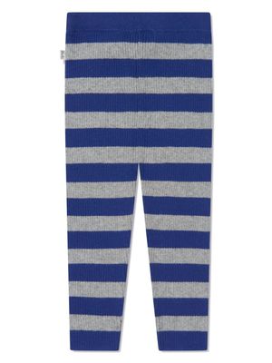 the bonnie mob legging en cachemire à rayures - Bleu