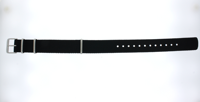 Horlogeband Seiko 4R35-05A0 / SRPG09J1 / L0LL011J0 Nylon/perlon Zwart 20mm