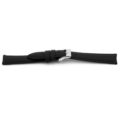 Horlogeband Universeel H146 Leder Zwart 22mm