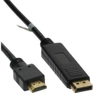 InLine 17183 video kabel adapter 3 m DisplayPort HDMI Zwart