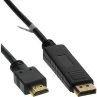 InLine 17183 video kabel adapter 3 m DisplayPort HDMI Zwart - thumbnail