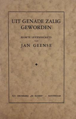 Uit genade zalig geworden - Jan Geense - ebook