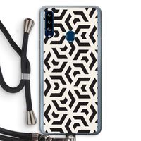 Crazy pattern: Samsung Galaxy A20s Transparant Hoesje met koord