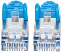 Intellinet 350754 RJ45 Netwerkkabel, patchkabel CAT 6A S/FTP 2.00 m Blauw Folie afscherming, Afscherming gevlochten, Halogeenvrij 1 stuk(s) - thumbnail