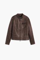 Mao-kraag jack - BROWN - S