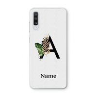 Charcoal Flora: Samsung Galaxy A70 Transparant Hoesje